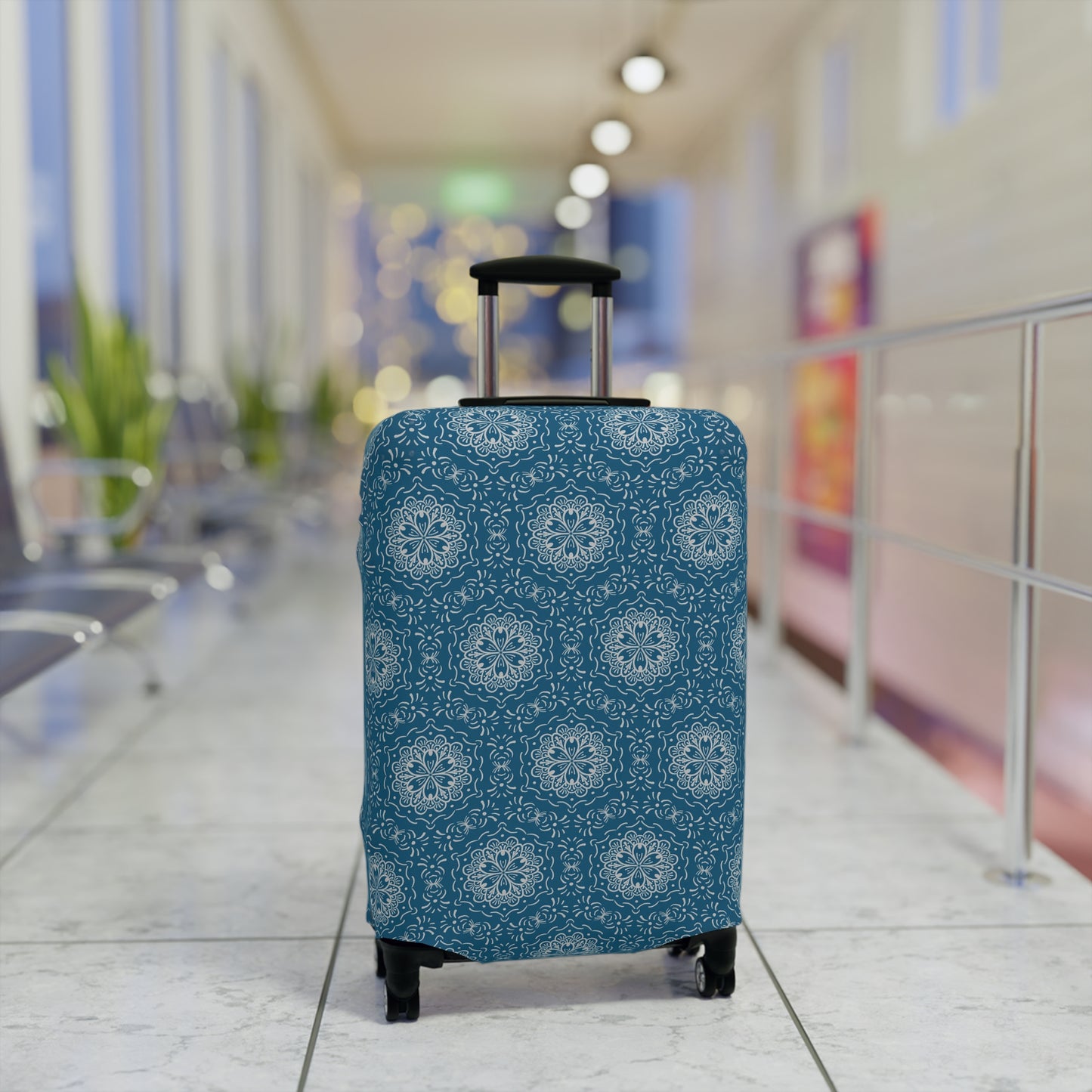The Blue BoHo Luggage Cover