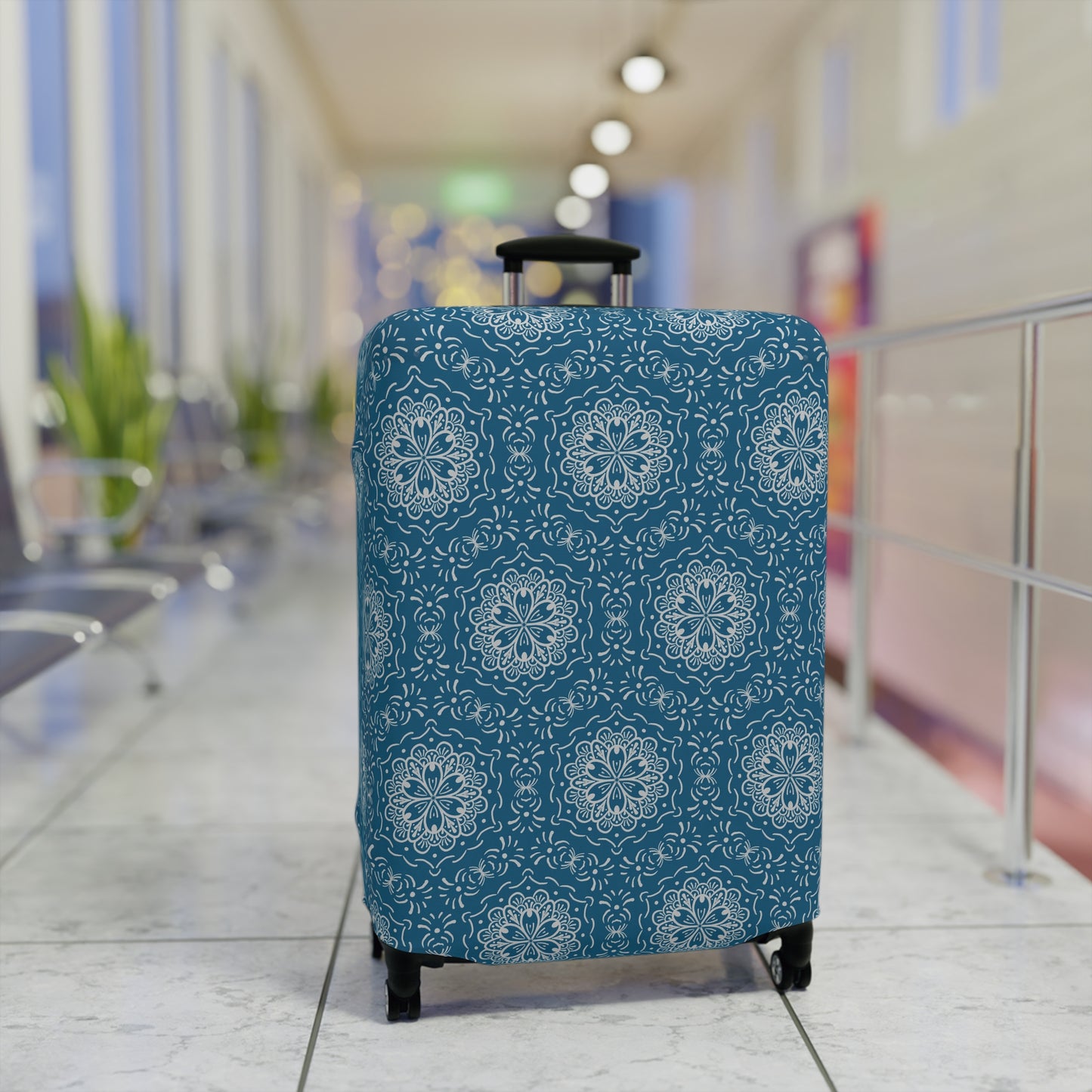 The Blue BoHo Luggage Cover