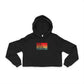 Global Icons women’s cropped hoodie featuring Rome Tokyo London New York graphic