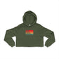 Global Icons women’s cropped hoodie featuring Rome Tokyo London New York graphic