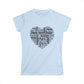 Wanderheart women’s travel t-shirt with heart-shaped collage of global cities