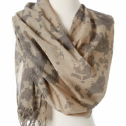 Organic Tie-Dye Scarf - Hand-Dyed with Medicinal Herbs Lightweight and Breathable Ayurvedic Cotton Wrap Eco-Friendly and Sustainable Fashion Scarf Soft Organic Cotton Scarf for Sensitive Skin Handcrafted Tie-Dye Scarf in Natural Colors