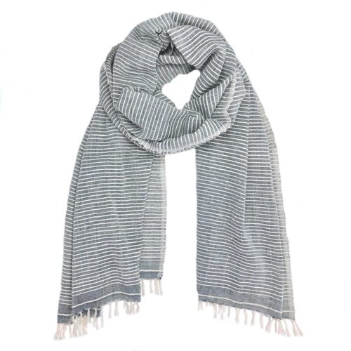 Handwoven Ethiopian Cotton Scarf – 5 Colors Available