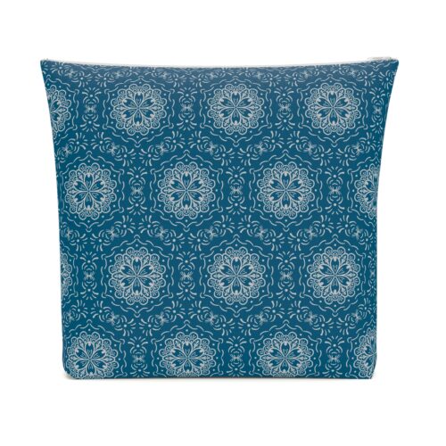 The Blue BoHo Cotton Drill Cosmetic Bag