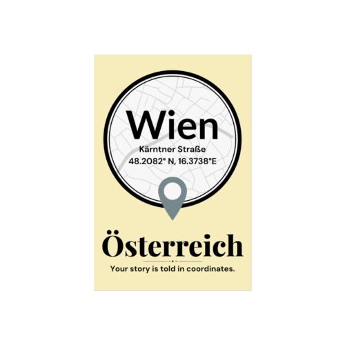 Vienna Coordinates Poster