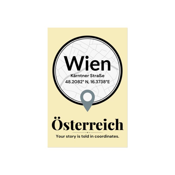 Vienna Coordinates Poster