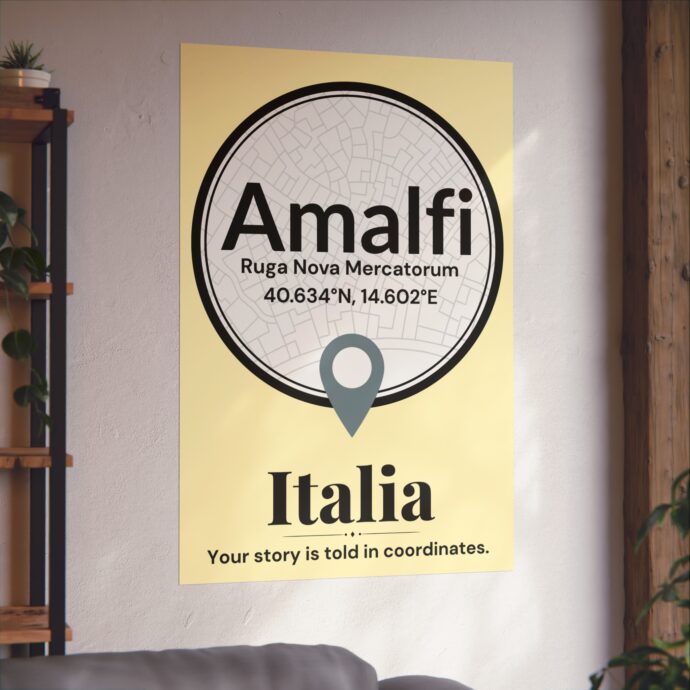 Amalfi Coordinates Poster - Image 4