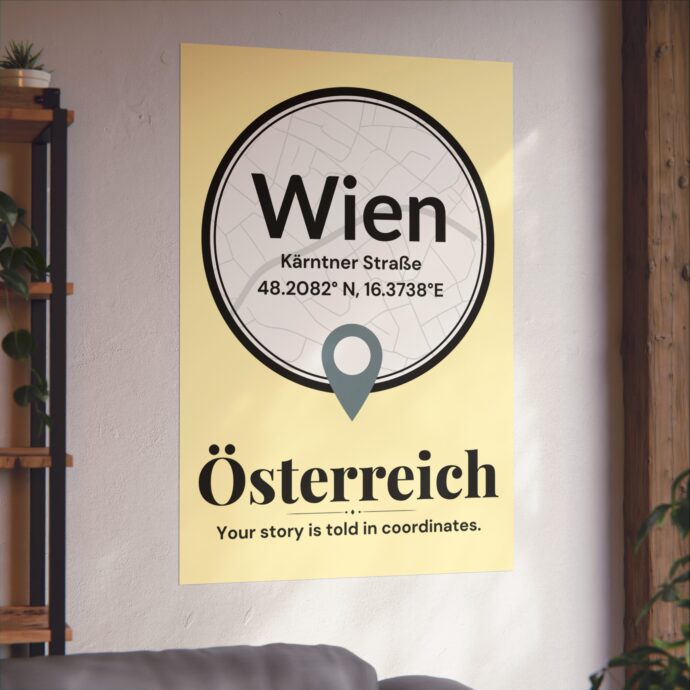 Vienna Coordinates Poster - Image 4