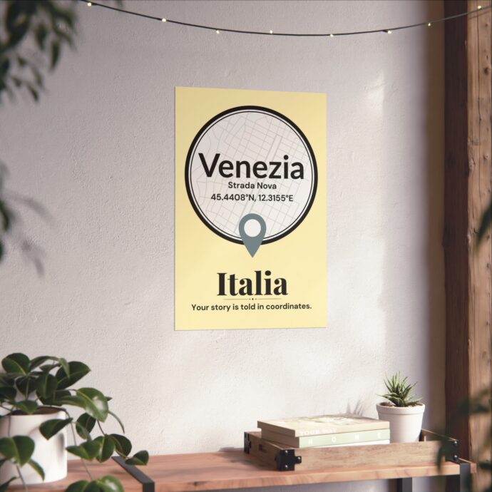 Venezia Coordinates Poster - Image 2