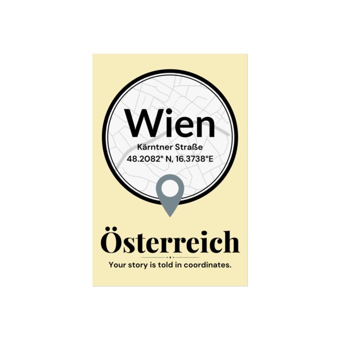 Vienna Coordinates Poster - Image 3