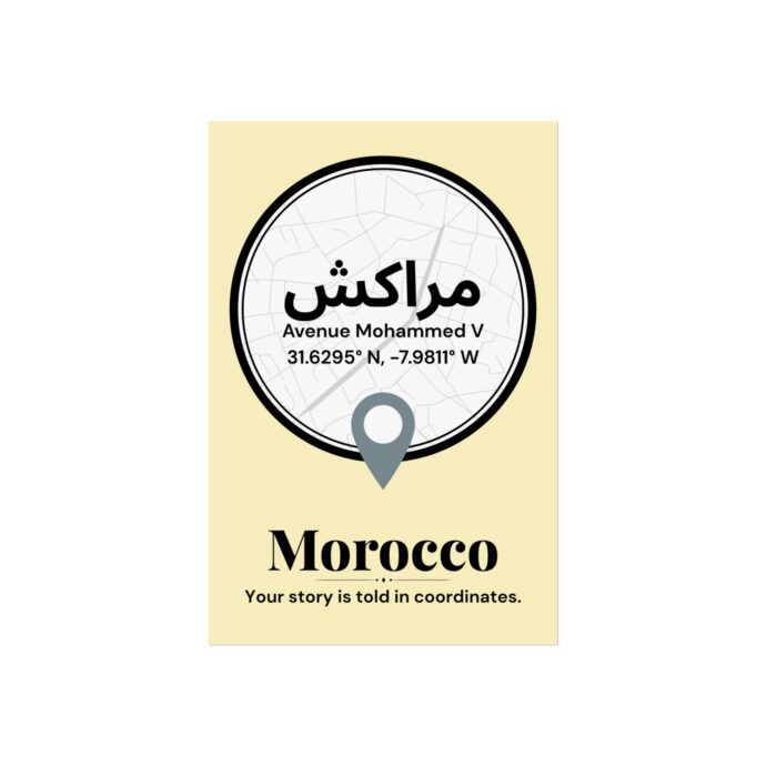 Marrakech Coordinates Poster - Image 3