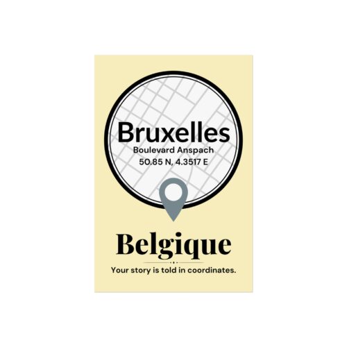 Brussels Coordinates Poster