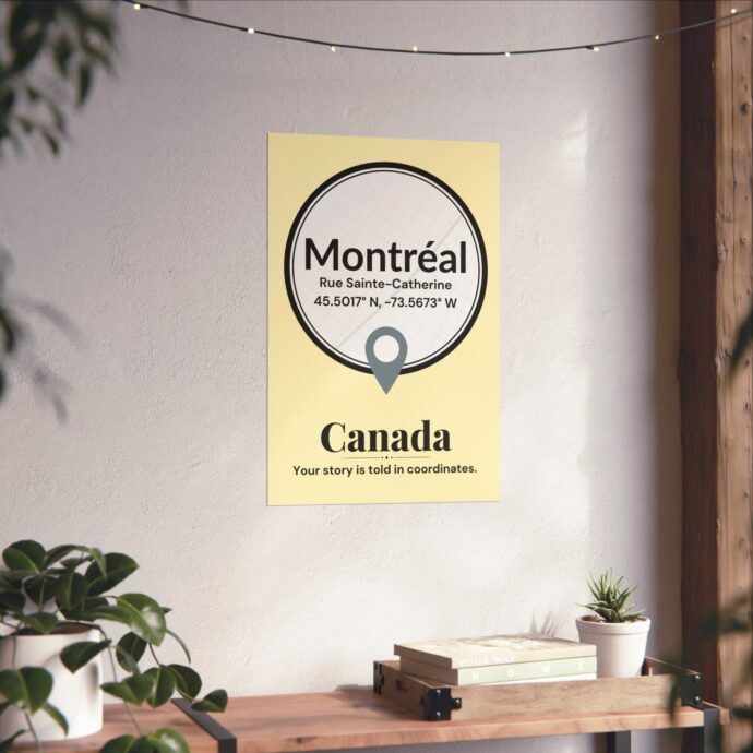 Montreal Coordinates Poster - Image 2