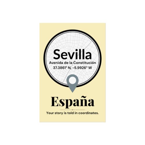 Sevilla Coordinates Poster