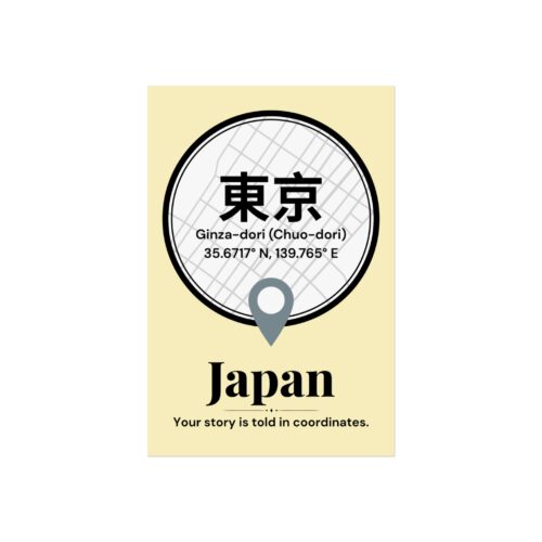 Tokyo Coordinates Poster