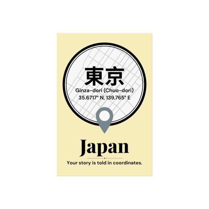 Tokyo Coordinates Poster