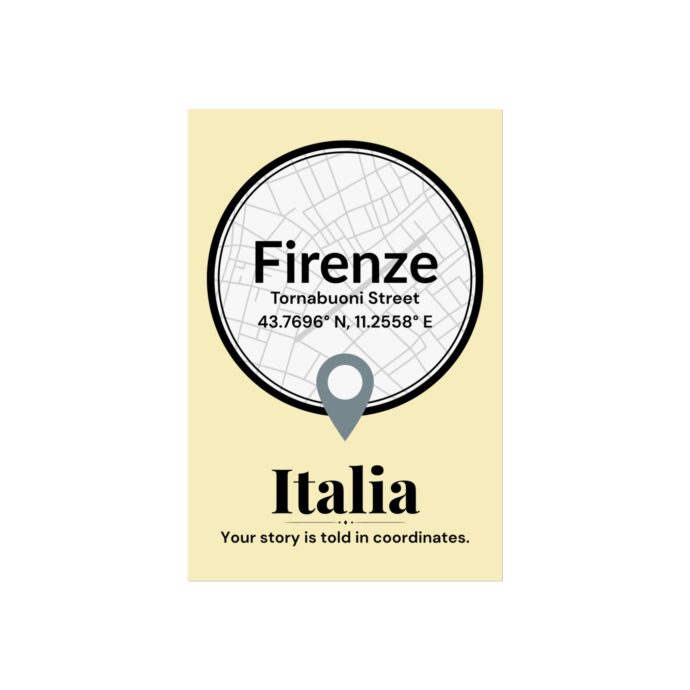 Florence Coordinates Poster - Image 3