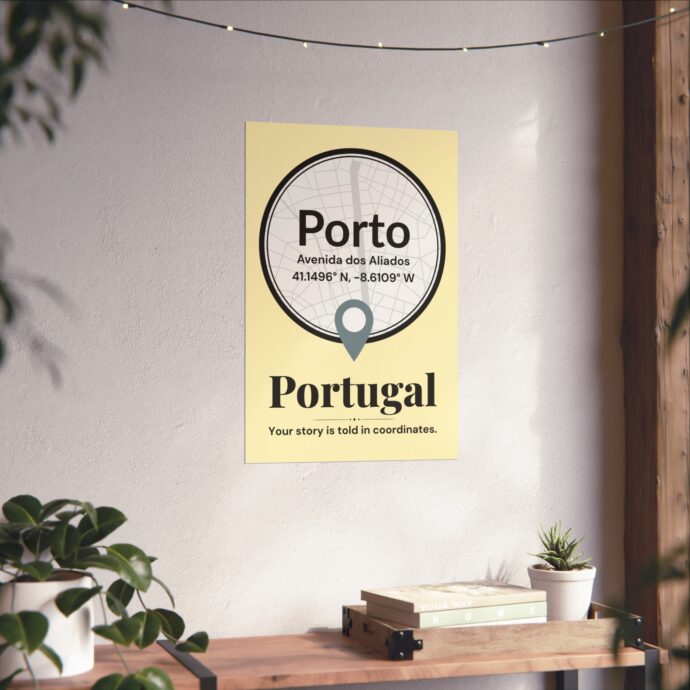 Porto Coordinates Poster - Image 2
