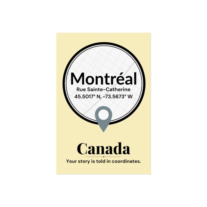 Montreal Coordinates Poster - Image 3