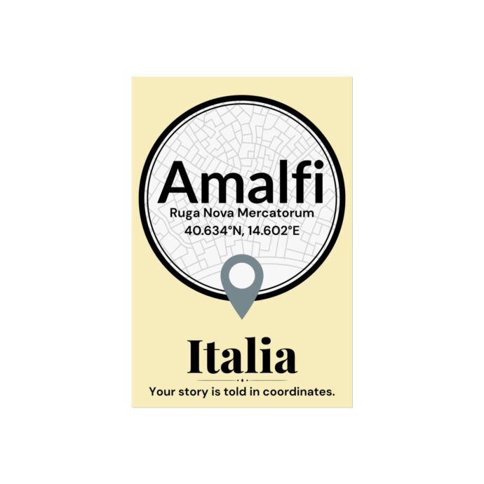 Amalfi Coordinates Poster - Image 3