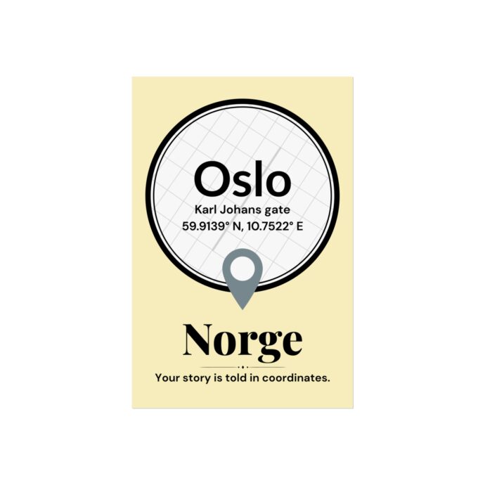 Oslo Coordinates Poster - Image 3