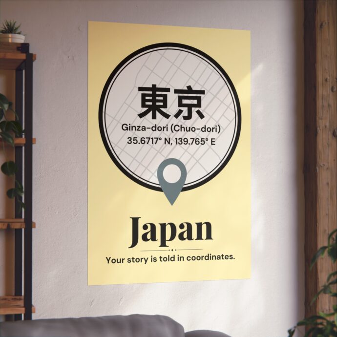 Tokyo Coordinates Poster - Image 4