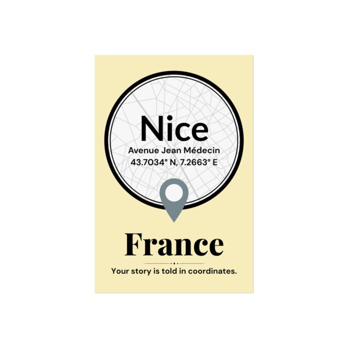 Nice Coordinates Poster - Image 3