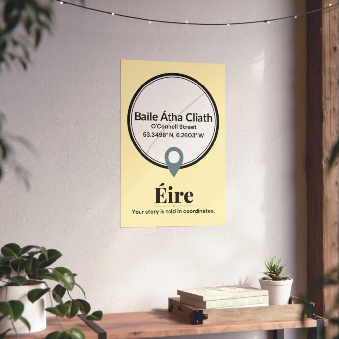 Dublin Coordinates Poster - Image 2