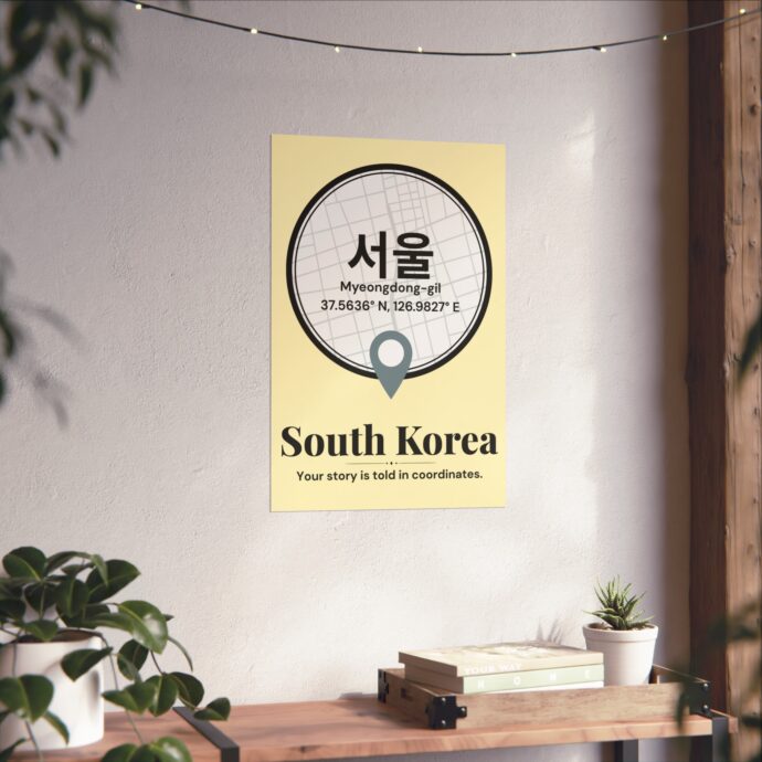 Seoul Coordinates Poster - Image 2