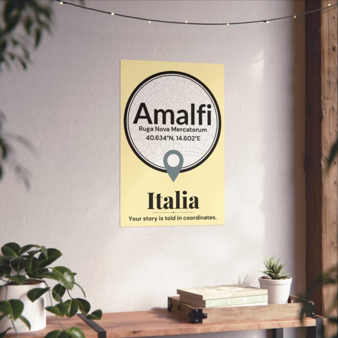 Amalfi Coordinates Poster - Image 2