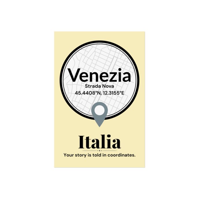 Venezia Coordinates Poster - Image 3