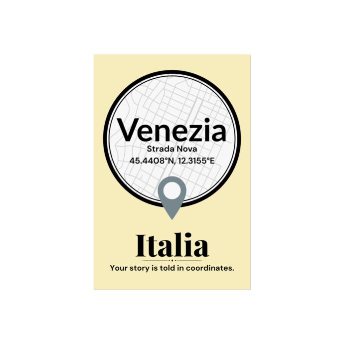 Venezia Coordinates Poster