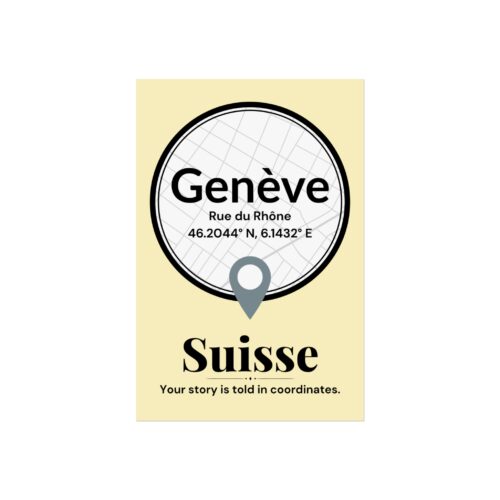 Geneva Coordinates Poster