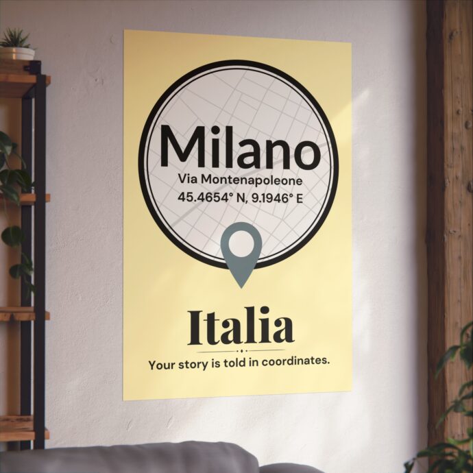 Milan Coordinates Poster - Image 4