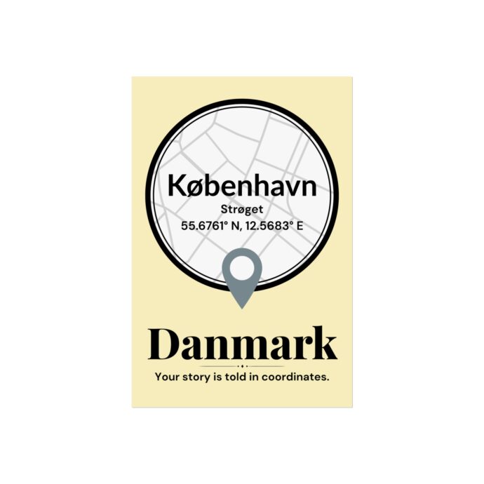 Copenhagen Coordinates Poster - Image 3