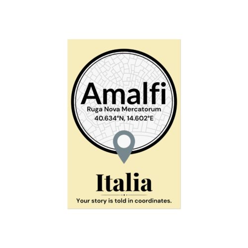 Amalfi Coordinates Poster
