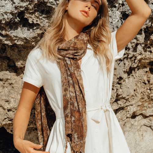 Marfa Cotton Scarf – Handwoven in Java